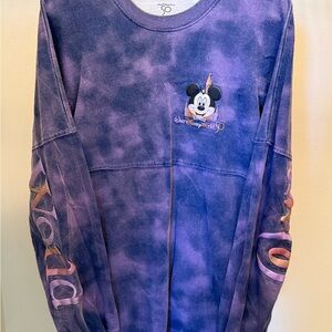 Walt Disney World 50th Anniversary Purple Tie Dye Spirit Jersey - Size Large